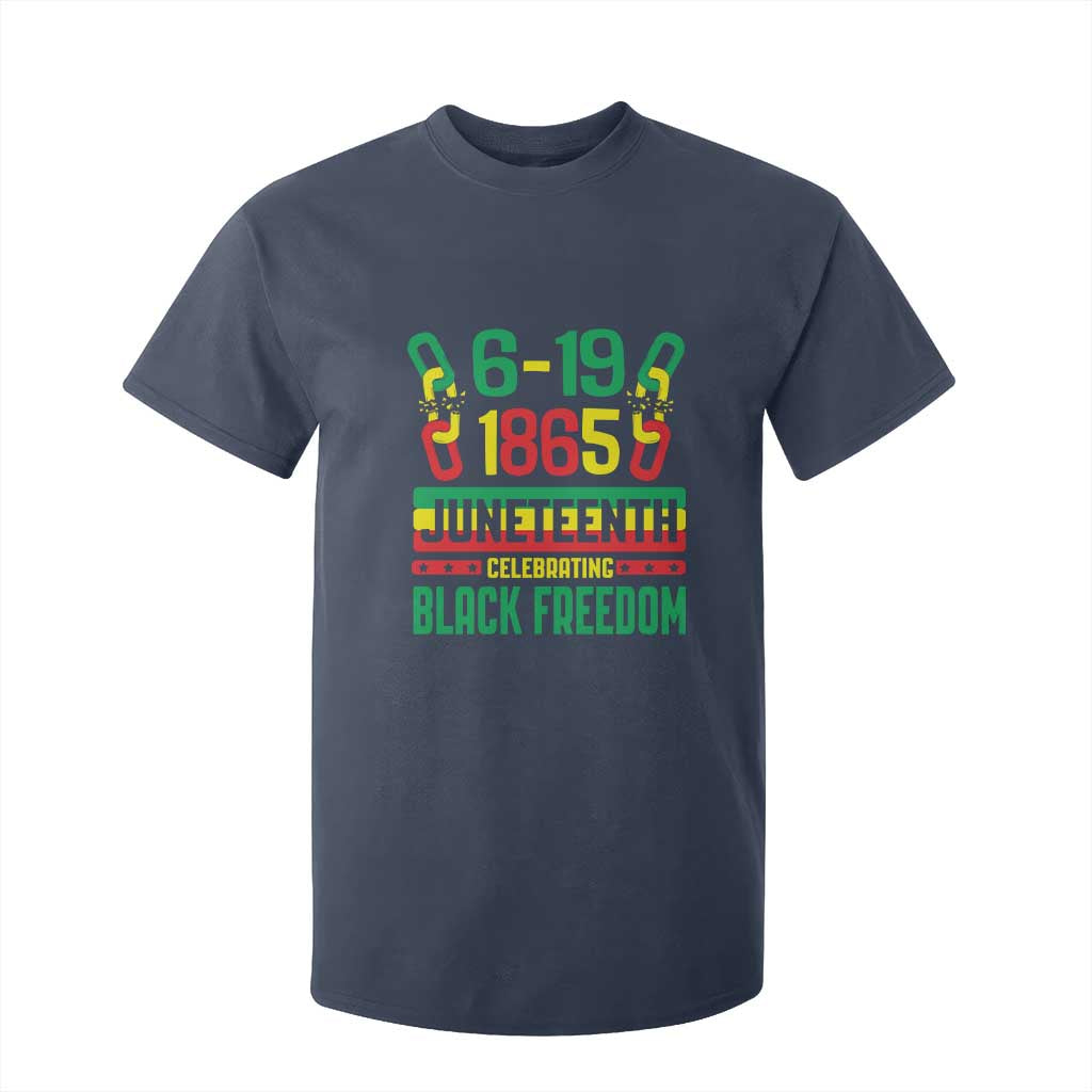 Juneteenth T Shirt For Kid Celebrating Black Freedom 1865 TS09 Navy Print Your Wear