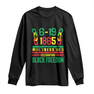 Juneteenth Long Sleeve Shirt Celebrating Black Freedom 1865 TS09 Black Print Your Wear