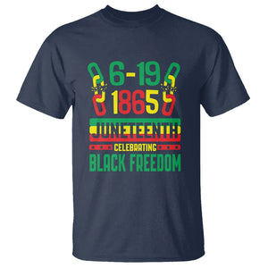 Juneteenth Celebrating Black Freedom 1865 African American T Shirt TS09 Navy Print Your Wear