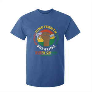 Black Freedom Juneteenth T Shirt For Kid Breaking Every Chain Since 1865 TS09 Royal Blue Print Your Wear