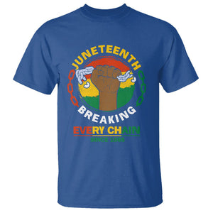 Juneteenth T Shirt Breaking Every Chain Since 1865 TS09 Royal Blue Print Your Wear