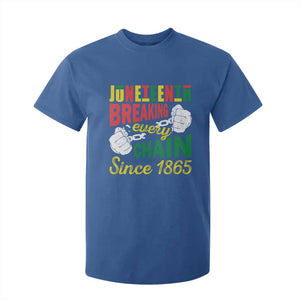 Black Pride Juneteenth T Shirt For Kid Breaking Every Chain Since 1865 TS09 Royal Blue Print Your Wear