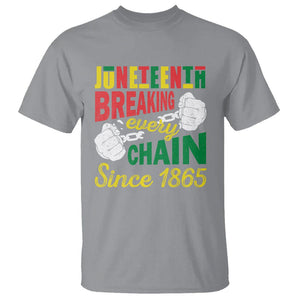 Juneteenth T Shirt Breaking Every Chain Since 1866 TS09 Sport Gray Print Your Wear