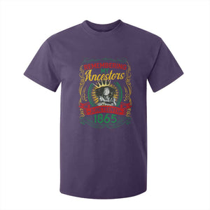 Black Women Pride Juneteenth T Shirt For Kid Remembering My Ancestors Melanin TS09 Purple Print Your Wear