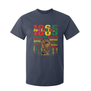 Juneteenth 1865 T Shirt For Kid Black Freedom African Resilience Remembrance TS09 Navy Print Your Wear