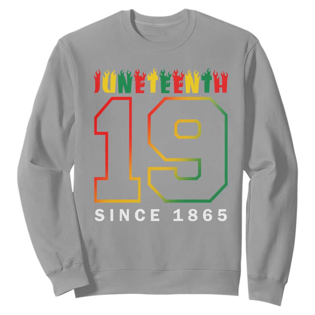 Juneteenth Sweatshirt 19th 1865 Melanin Black Freedom TS09 Sport Gray Print Your Wear