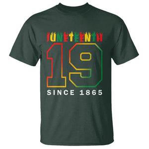 Juneteenth T Shirt 19th 1865 Melanin Black Freedom TS09 Dark Forest Green Print Your Wear