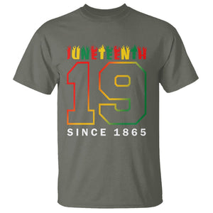 Juneteenth T Shirt 19th 1865 Melanin Black Freedom TS09 Military Green Print Your Wear