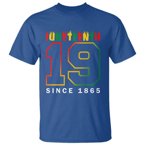 Juneteenth T Shirt 19th 1865 Melanin Black Freedom TS09 Royal Blue Print Your Wear