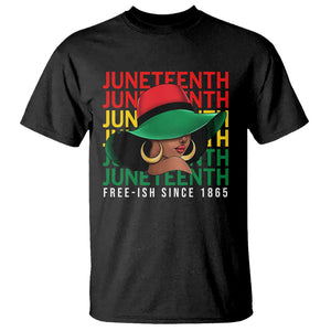 Juneteenth T Shirt Freeish Since 1865 Melanin Black Women TS09 Black Print Your Wear