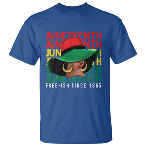 Juneteenth T Shirt Freeish Since 1865 Melanin Black Women TS09 Royal Blue Print Your Wear