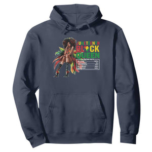 Juneteenth Hoodie Black Queen Nutritional Facts TS09 Navy Print Your Wear
