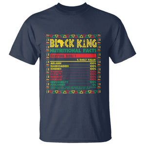 Juneteenth T Shirt Black King Nutritional Facts TS09 Navy Print Your Wear