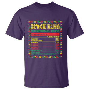 Juneteenth T Shirt Black King Nutritional Facts TS09 Purple Print Your Wear