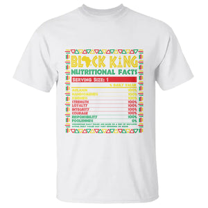 Juneteenth T Shirt Black King Nutritional Facts TS09 White Print Your Wear