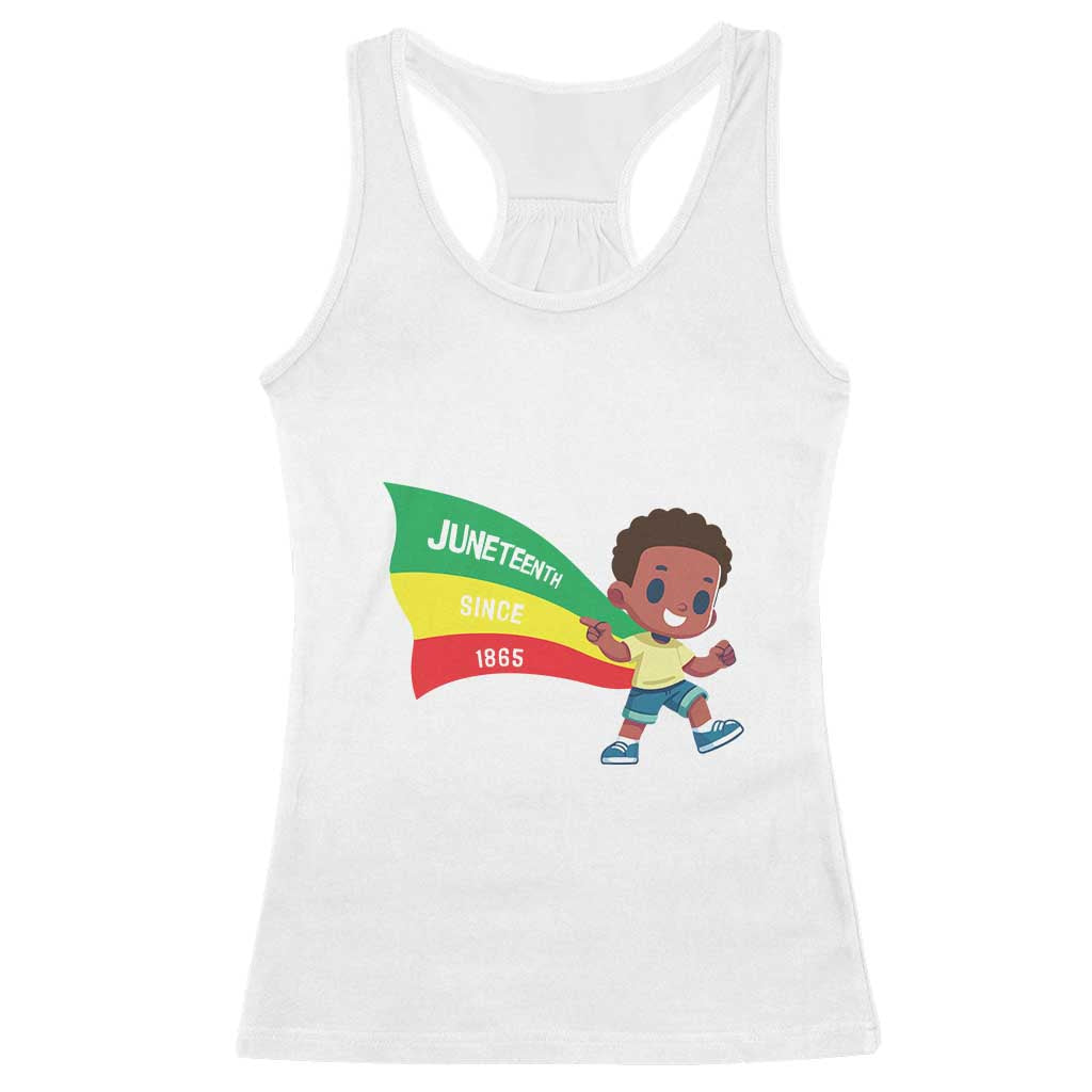 Juneteenth 1865 Cool Melanin Black Boys Kids Racerback Tank Top TS09 White Print Your Wear