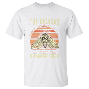 The Cicada Reunion U.S Tour 2024 T Shirt Broods XIII & XIX Summer Cicadas Concert Fest TS09 White Print Your Wear