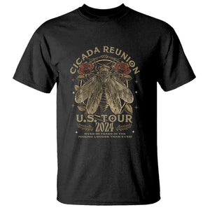 The Cicada Reunion U.S Tour 2024 T Shirt Broods XIII & XIX Vintage Cicadas Concert Fest TS09 Black Print Your Wear