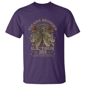 The Cicada Reunion U.S Tour 2024 T Shirt Broods XIII & XIX Vintage Cicadas Concert Fest TS09 Purple Print Your Wear