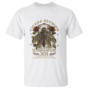 The Cicada Reunion U.S Tour 2024 T Shirt Broods XIII & XIX Vintage Cicadas Concert Fest TS09 White Print Your Wear