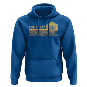 The Great Cicada Comeback Tour 2024 Hoodie TS09 Royal Blue Print Your Wear