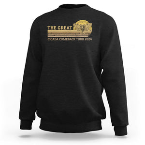 The Great Cicada Comeback Tour 2024 Sweatshirt TS09 Black Print Your Wear