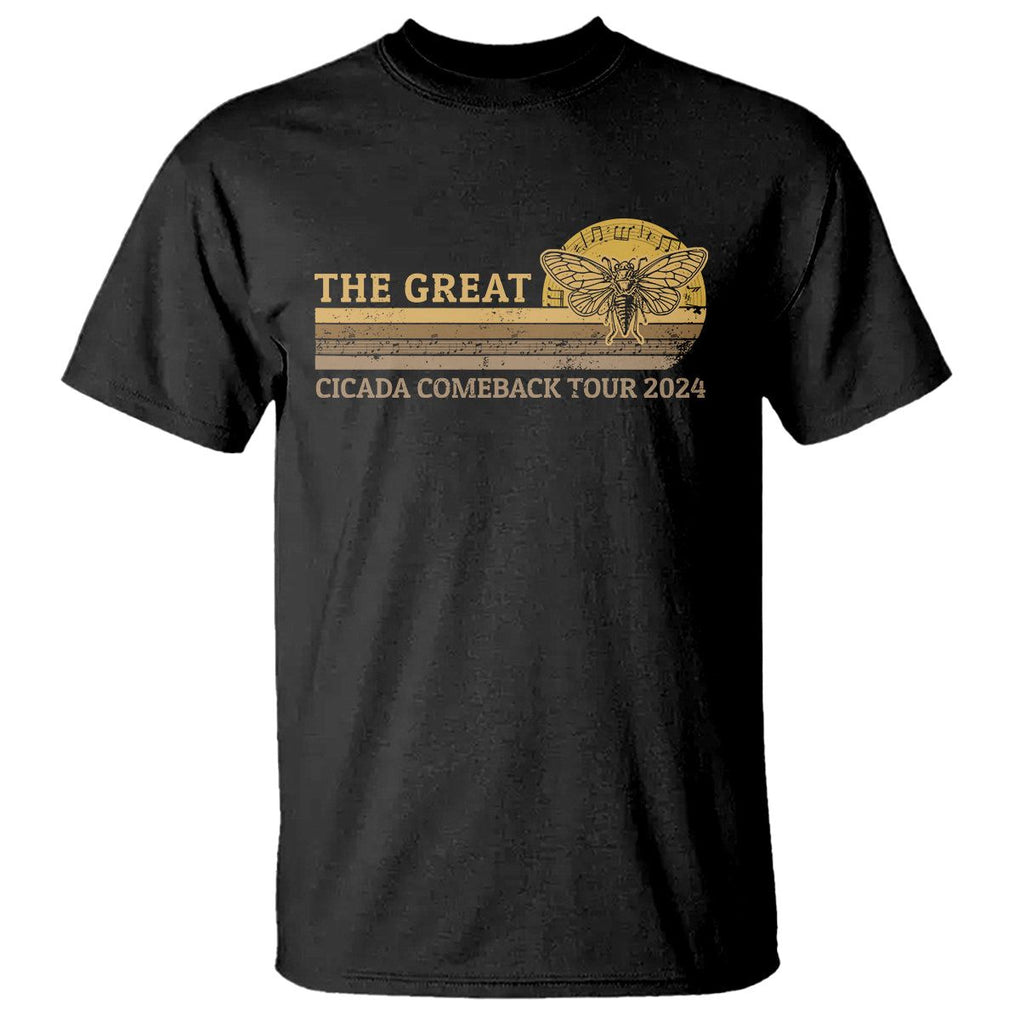 The Great Cicada Comeback Tour 2024 T Shirt TS09 Black Print Your Wear