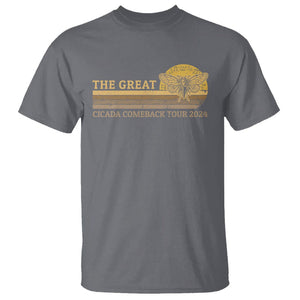 The Great Cicada Comeback Tour 2024 T Shirt TS09 Charcoal Print Your Wear