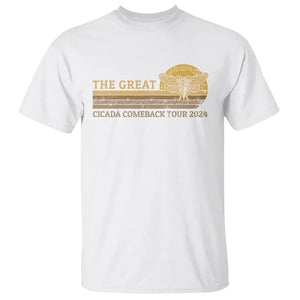 The Great Cicada Comeback Tour 2024 T Shirt TS09 White Print Your Wear