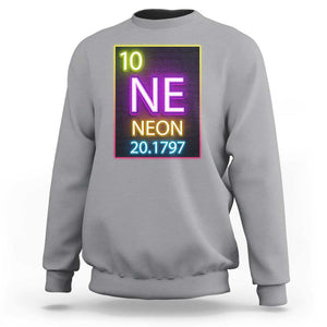 Chemistry Teacher Neon Periodic Table Sweatshirt TS09 Sport Gray Print Your Wear