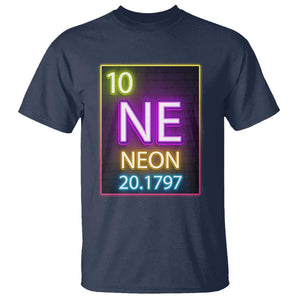 Chemistry Teacher Neon Periodic Table T Shirt TS09 Navy Print Your Wear