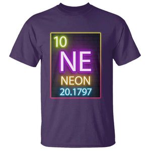 Chemistry Teacher Neon Periodic Table T Shirt TS09 Purple Print Your Wear