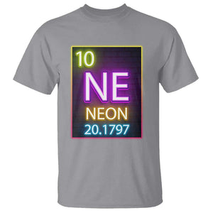 Chemistry Teacher Neon Periodic Table T Shirt TS09 Sport Gray Print Your Wear