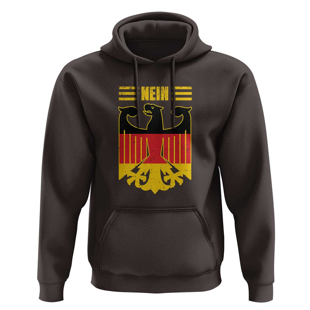 Funny Germany German No Nein Hoodie TS09 Dark Chocolate Print Your Wear