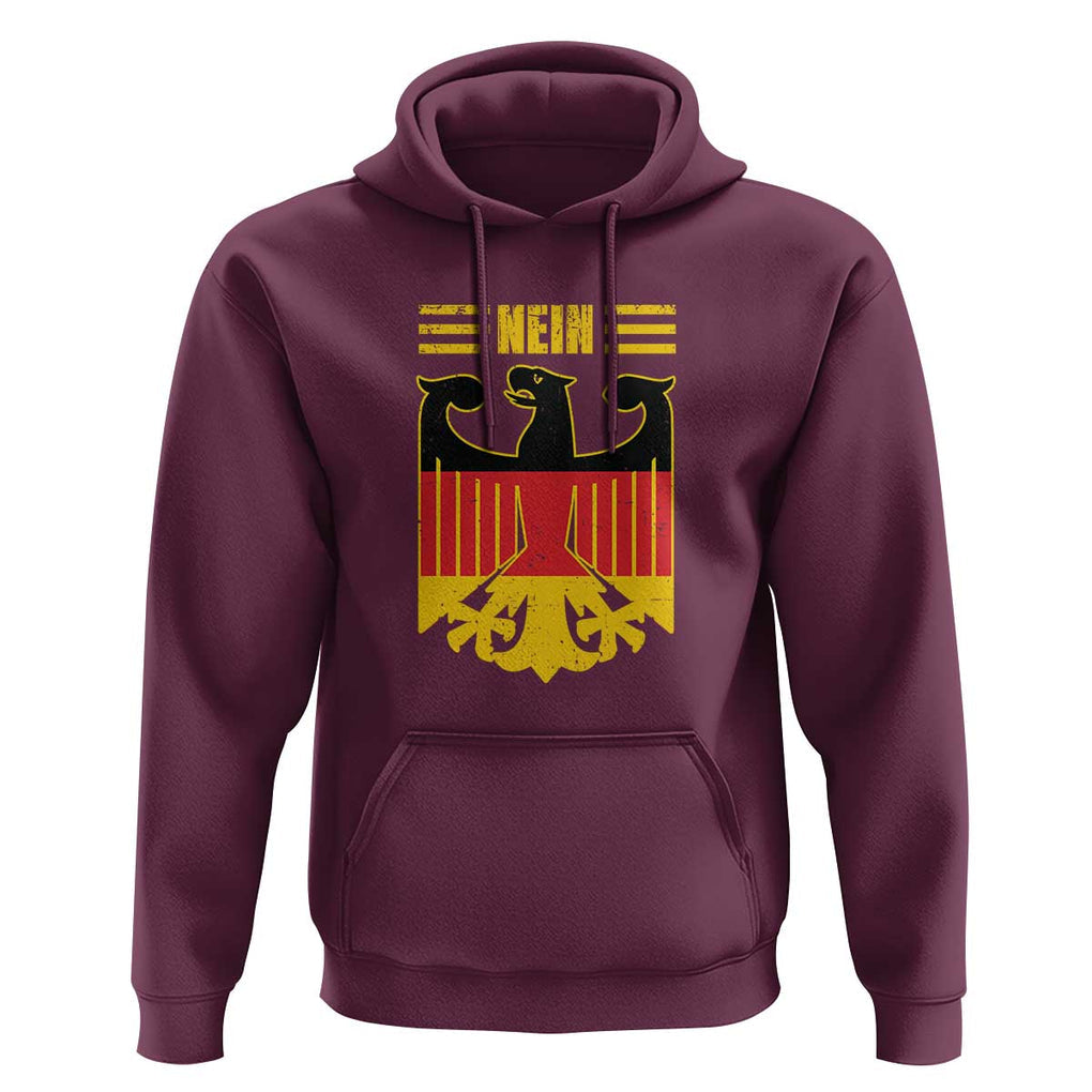 Funny Germany German No Nein Hoodie TS09 Maroon Print Your Wear