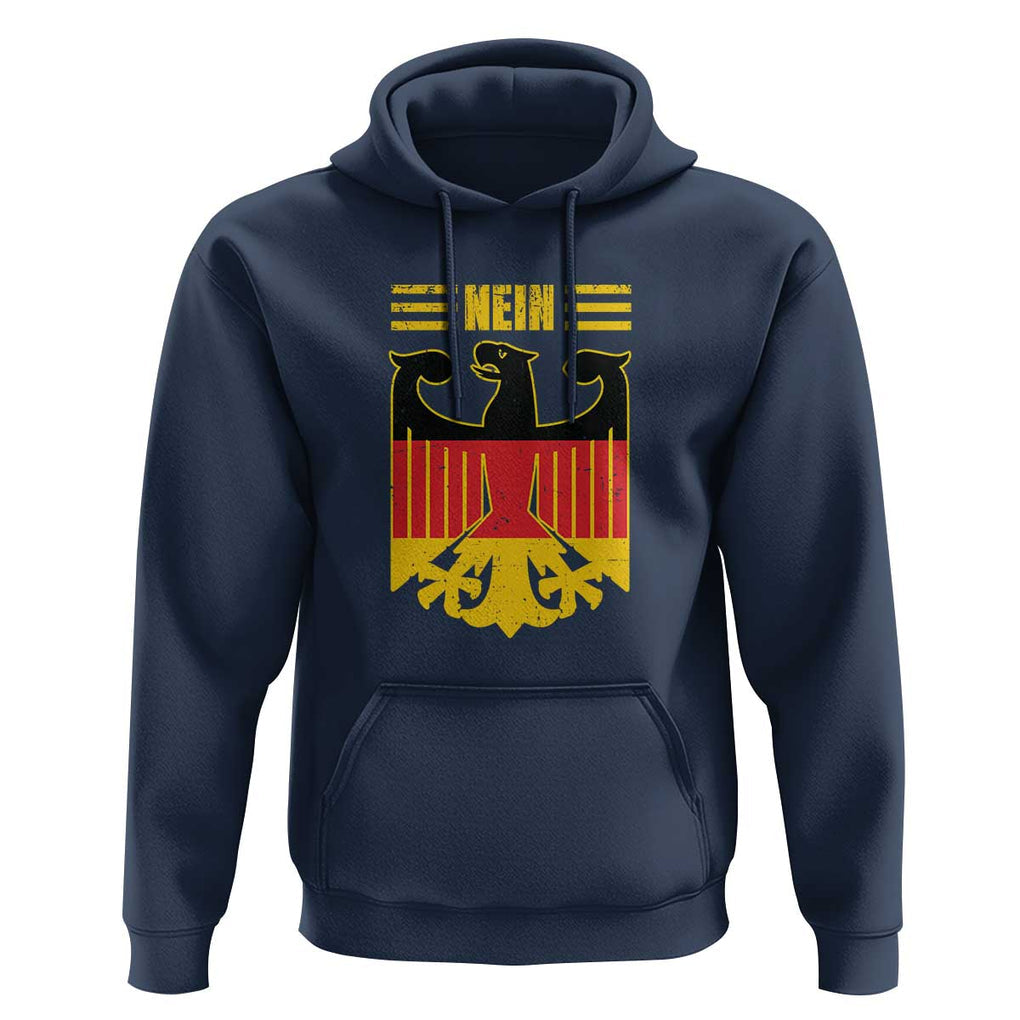 Funny Germany German No Nein Hoodie TS09 Navy Print Your Wear