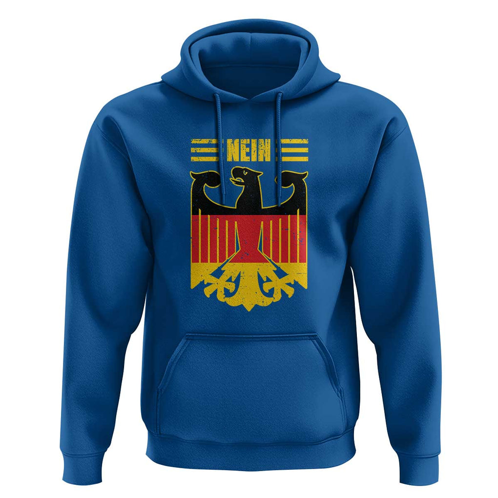 Funny Germany German No Nein Hoodie TS09 Royal Blue Print Your Wear