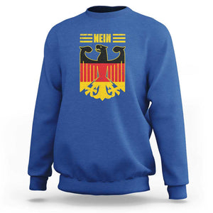 Funny Germany German No Nein Sweatshirt TS09 Royal Blue Print Your Wear