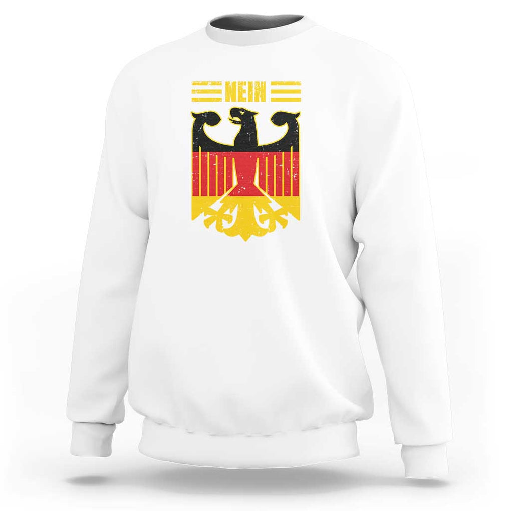 Funny Germany German No Nein Sweatshirt TS09 White Print Your Wear