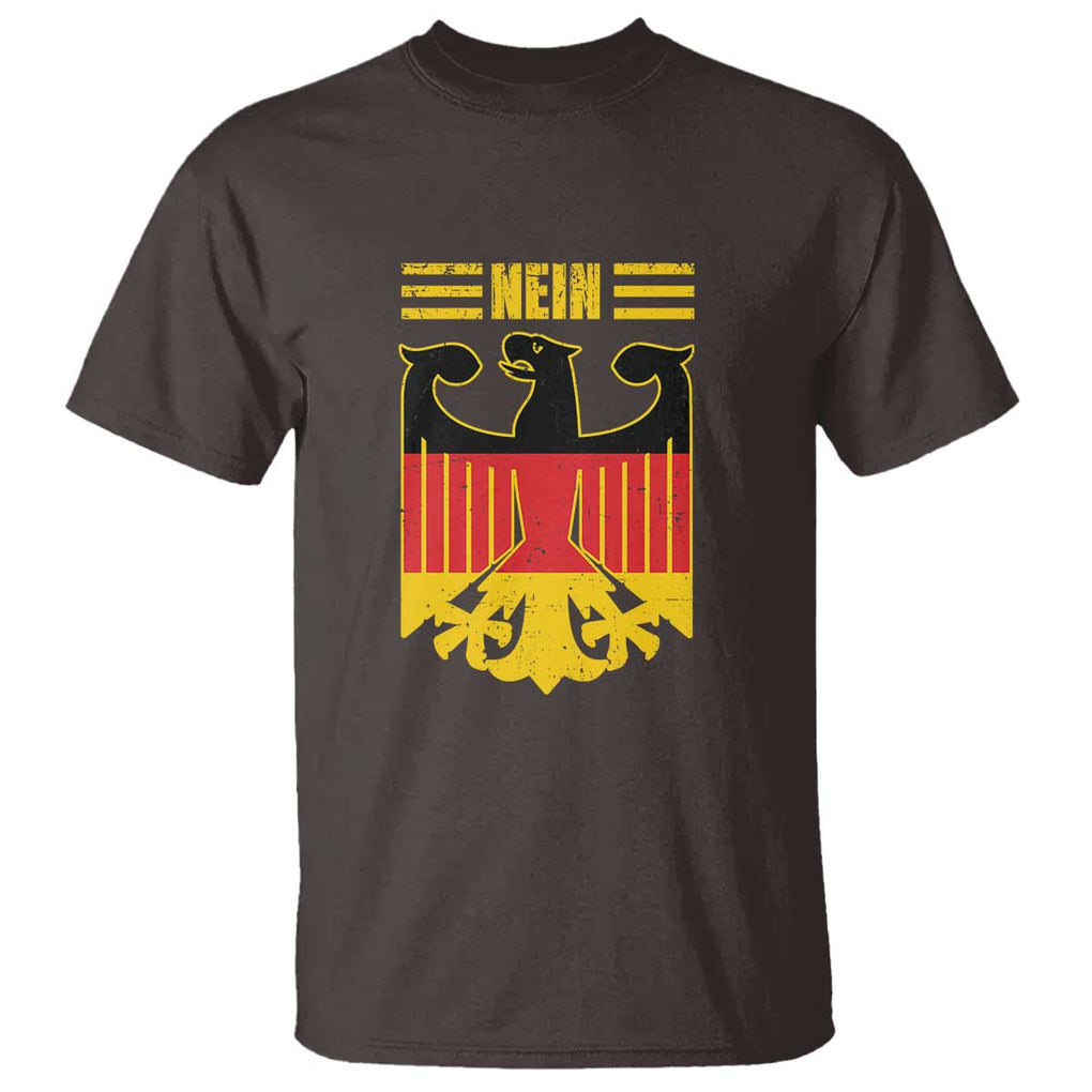 Funny Germany German No Nein T Shirt TS09 Dark Chocolate Print Your Wear