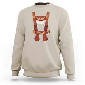 Oktoberfest Sweatshirt Lederhosen Simple Costume German Beer Festival TS09 Sand Print Your Wear