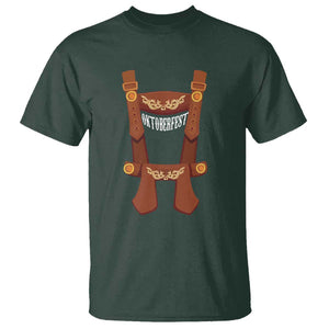 Oktoberfest T Shirt Lederhosen Simple Costume German Beer Festival TS09 Dark Forest Green Print Your Wear