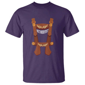 Oktoberfest T Shirt Lederhosen Simple Costume German Beer Festival TS09 Purple Print Your Wear