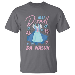 Oktoberfest T Shirt Mei Dirndl In Da Wasch German Girls Women TS09 Charcoal Print Your Wear