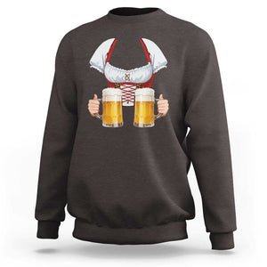 Oktoberfest Sweatshirt Drindl Simple Costume German Girls Women Beer Festival TS09 Dark Chocolate Print Your Wear