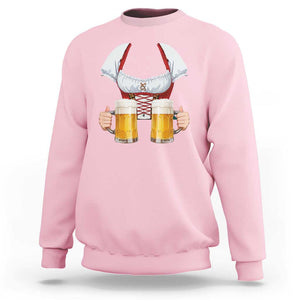 Oktoberfest Sweatshirt Drindl Simple Costume German Girls Women Beer Festival TS09 Light Pink Print Your Wear