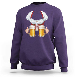 Oktoberfest Sweatshirt Drindl Simple Costume German Girls Women Beer Festival TS09 Purple Print Your Wear