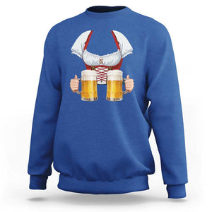 Oktoberfest Sweatshirt Drindl Simple Costume German Girls Women Beer Festival TS09 Royal Blue Print Your Wear