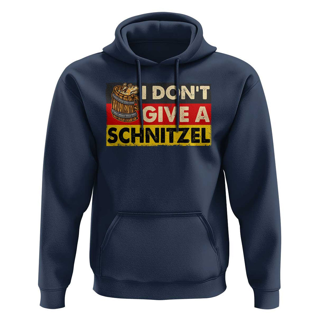 Oktoberfest Hoodie I Don't Give A Schnitzel German Beer TS09 Navy Print Your Wear