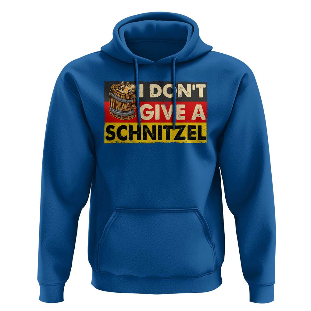 Oktoberfest Hoodie I Don't Give A Schnitzel German Beer TS09 Royal Blue Print Your Wear